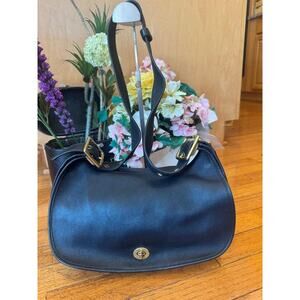COACH 9338 Legacy Crescent Saddle Leather Crossbody Shoulder Purse (100
